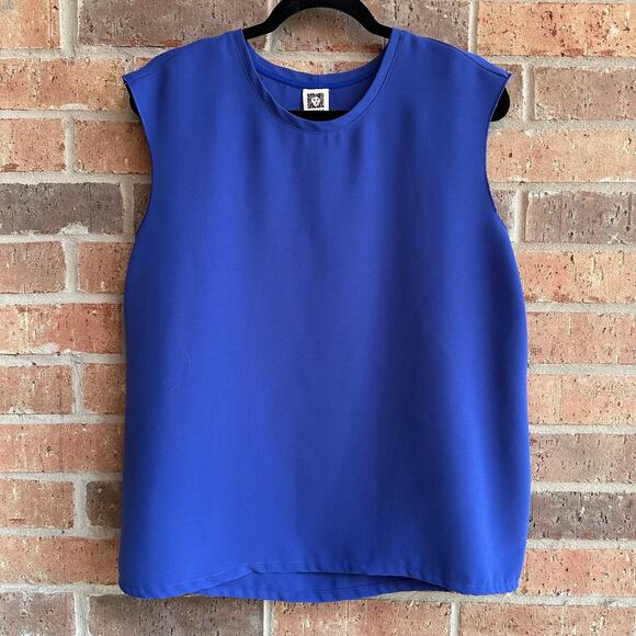 Anne Klein Tops - Anne Klein Blue Tank Size 16